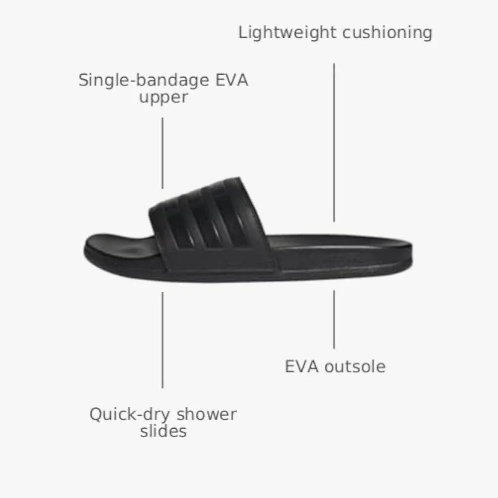 Adidas Adilette Comfort Slides Black Black Black Unisex Adult Sandals 2022